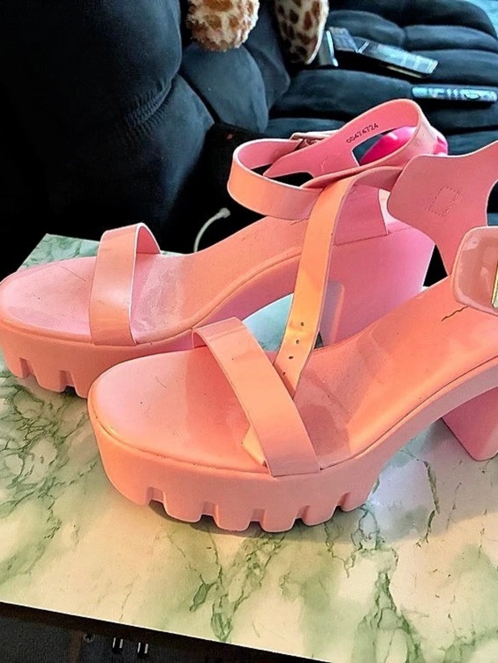Pink Platform Sandals